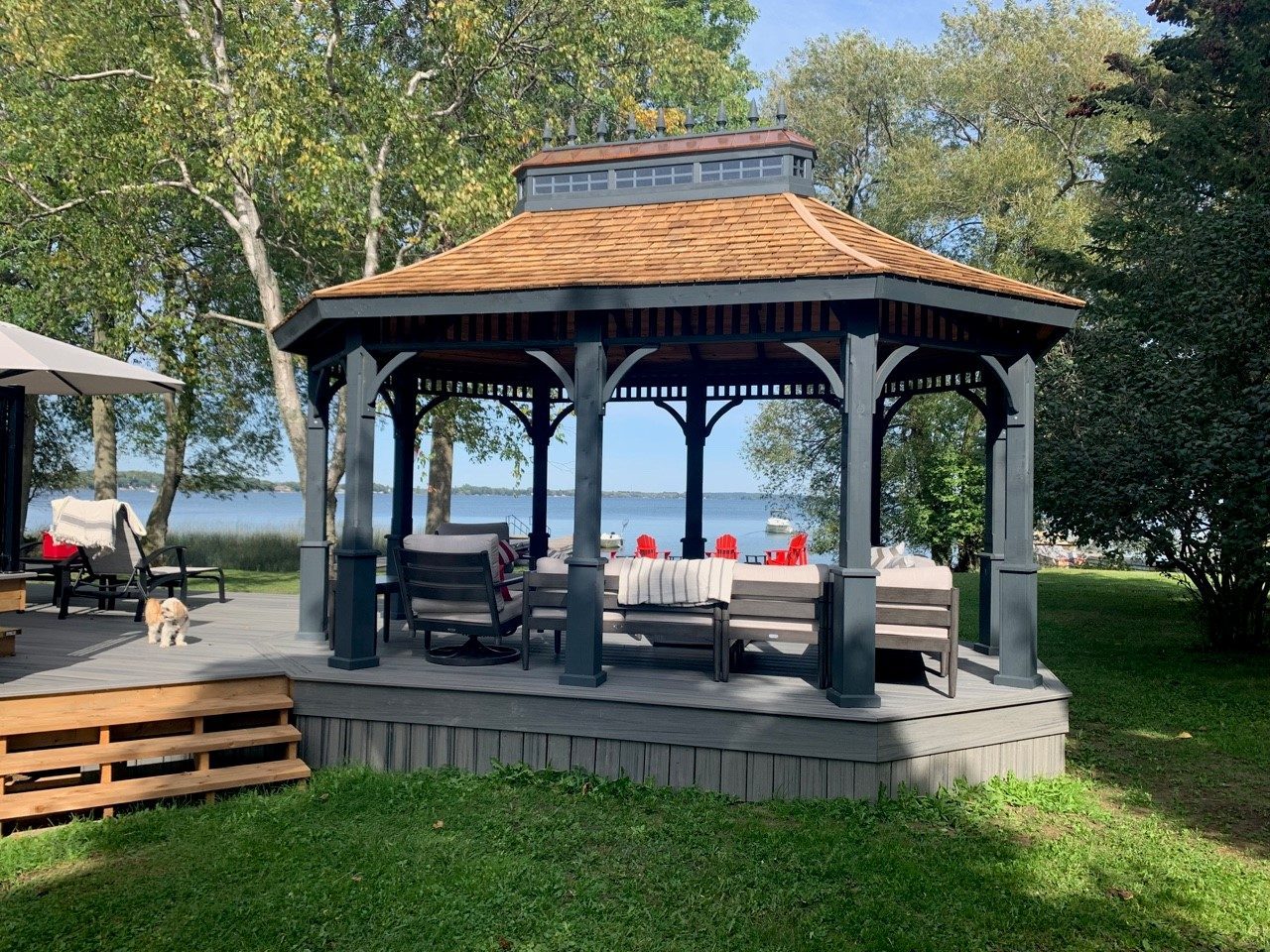 Custom stretch gazebo, Oakville project