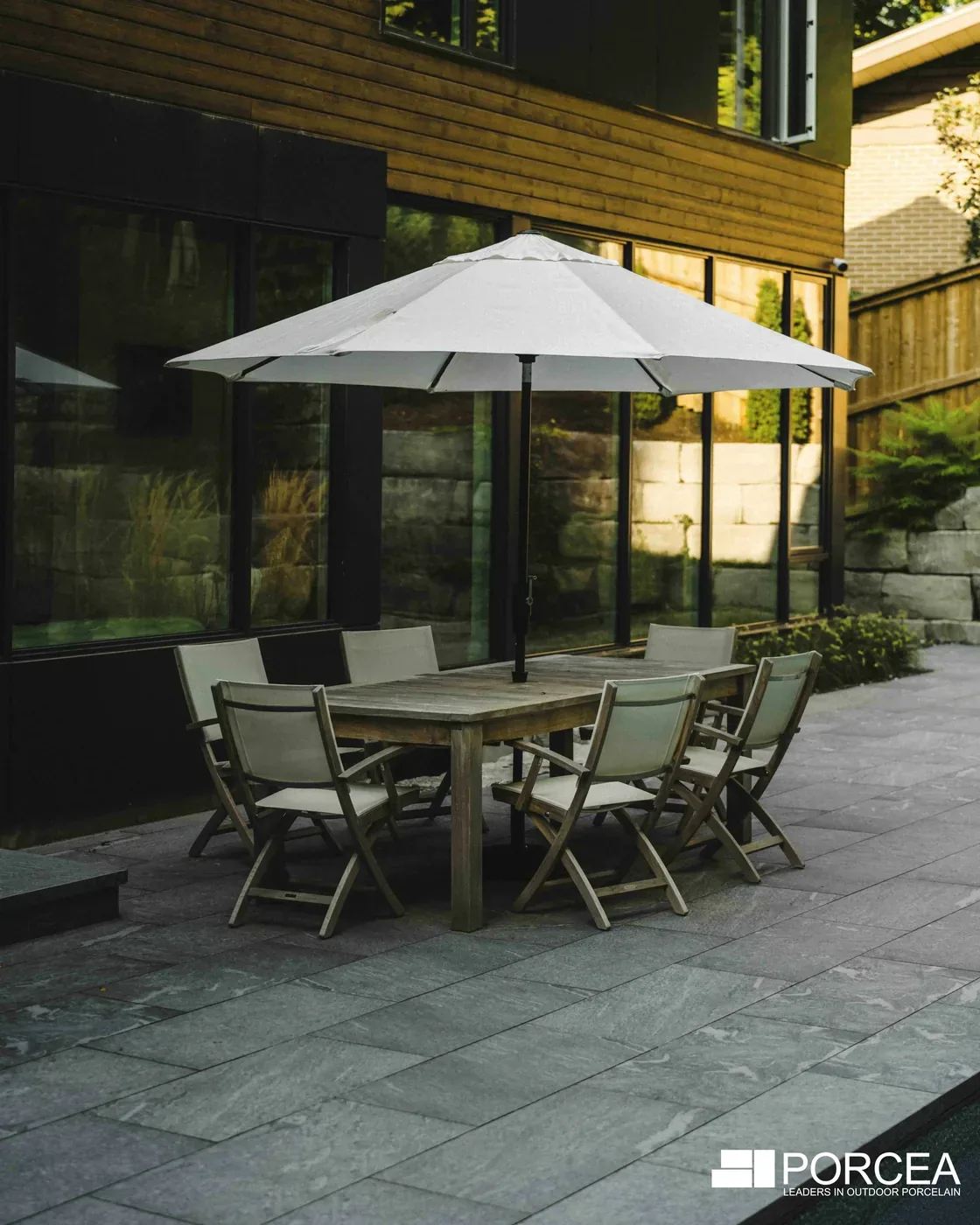 Porcelain patio