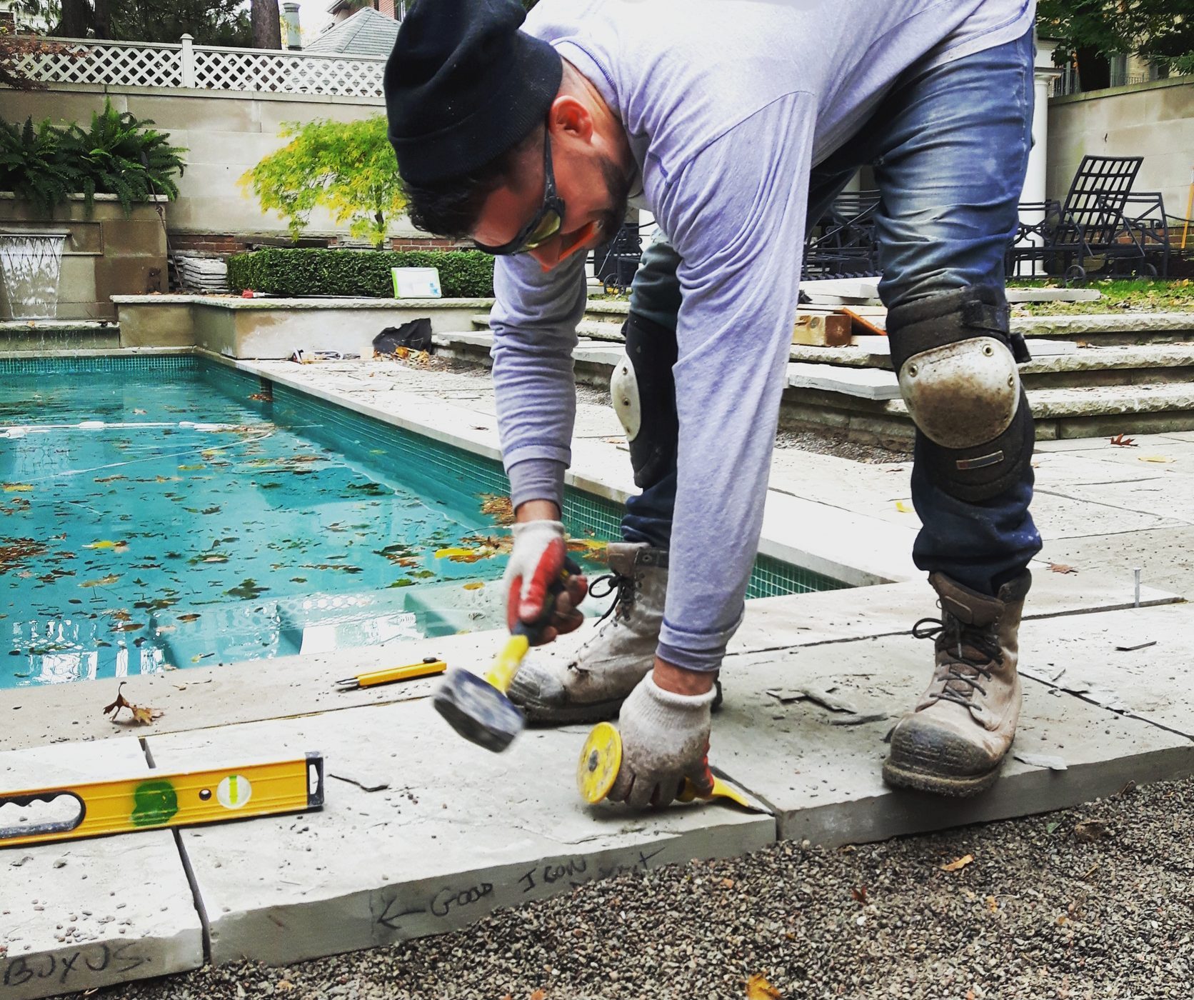 Stone patio — Yorkdale