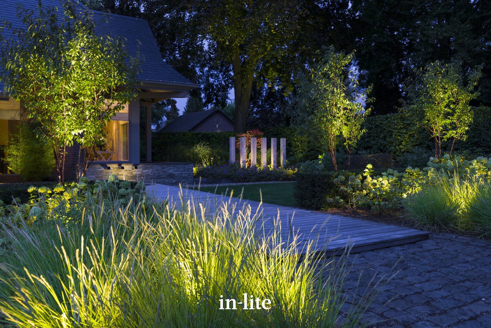 Subtle front-yard lighting